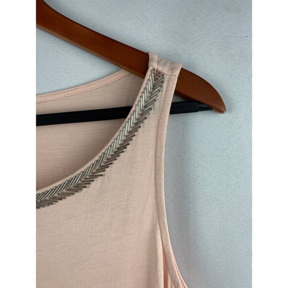 G By Giuliana Sleeveless Tank Top With Embellished Neckline S - Picture 2 of 5